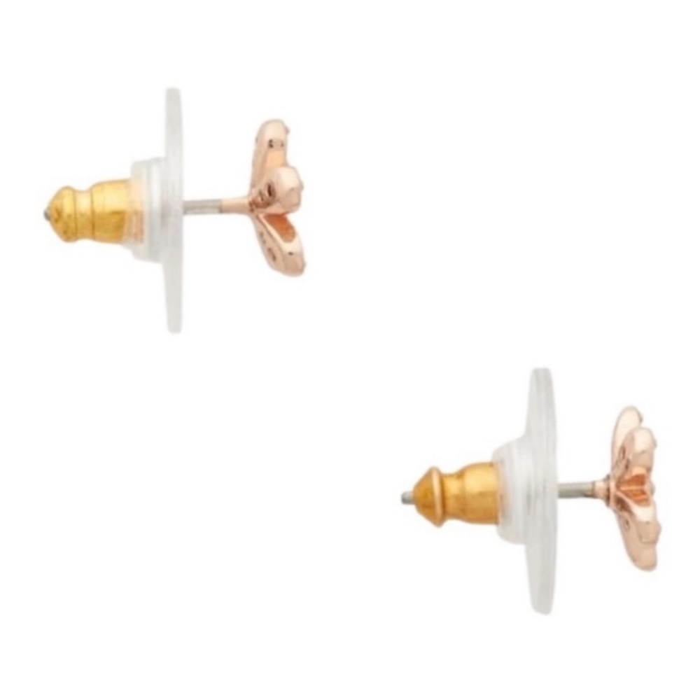 KATE SPADE • Rose Gold Gleaming Gardenia Flower Earrings - Picture 3 of 4